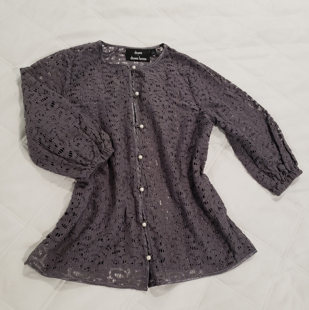 DENNIS BASSO BLOUSE SIZE S